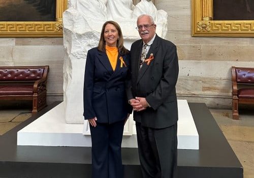 Representative Connolly and Barbara Collura